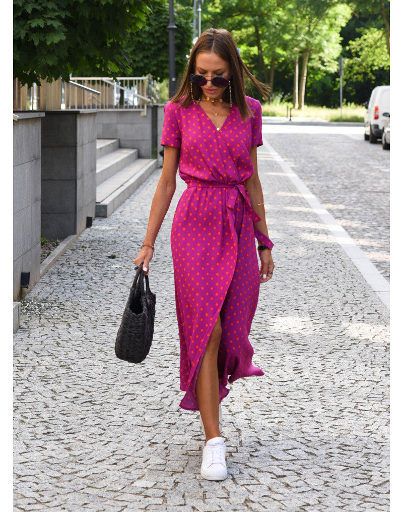 Robe Longue d'Été à Imprimé Coloré