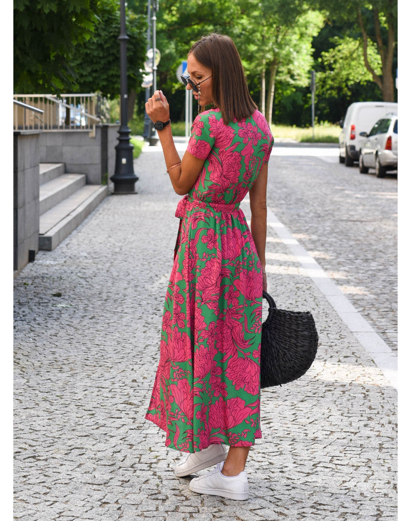 Robe Longue d'Été à Imprimé Coloré
